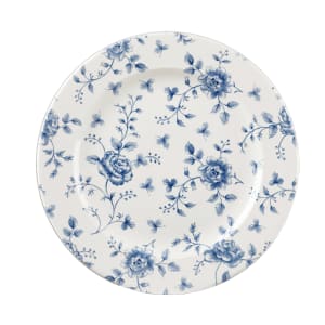 893-RCPVP581 10 7/8" Round Vintage Prints Profile Plate - Ceramic, Prague Rose Chintz