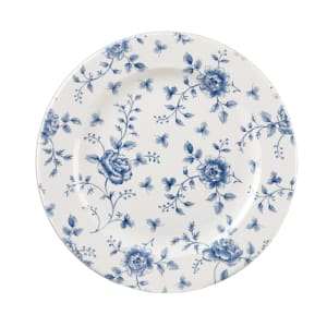 893-RCPVP81 8" Round Vintage Prints Profile Plate - Ceramic, Prague Rose Chintz