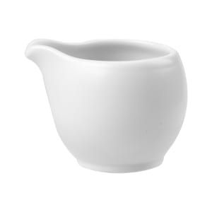 893-WHSJ21 2 oz Profile Creamer - Glazed Ceramic, White