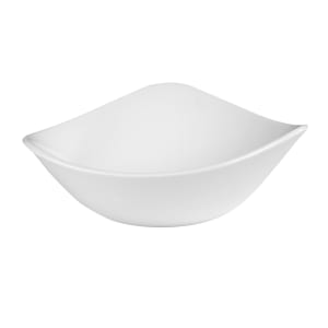 893-WHTRB61 9 oz Triangular  Lotus Bowl - Ceramic, White