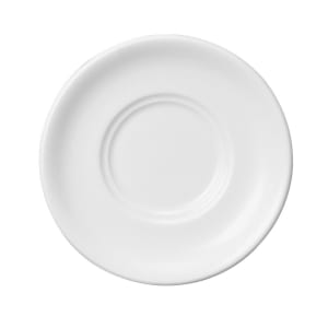 893-WHTSOL1 5 7/8" Round Tea Saucer - Ceramic, White