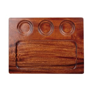 893-ZCAWSDB1 Rectangular Art de Cuisine® Deli Board w/ Handle - 12 5/8" x 9 3/8", Wood