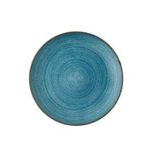 893-SRBEEVP61 6 1/2" Round Stonecast® Couple Plate - Ceramic, Raw Blue