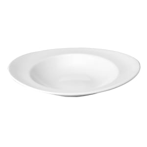 893-WHOPP1 Oval Orbit Pasta Plate - 12" x 10 1/2", Ceramic, White