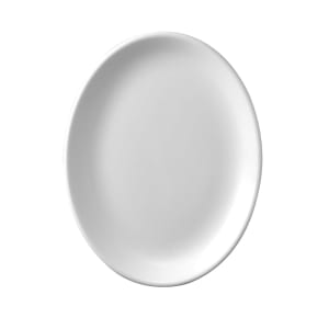 893-WHD91 9" Oval Churchill Super Vit Platter - Ceramic, White