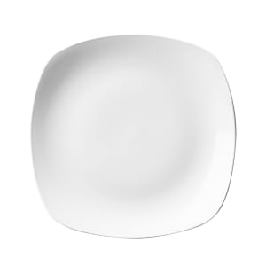 893-WHSP121 11 1/2" Square X Squared Plate - Ceramic, White