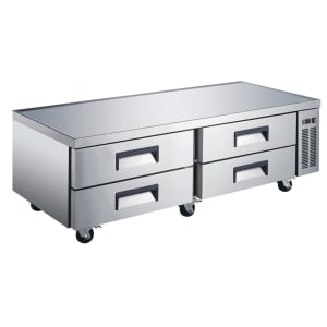 407-USCB72 72 1/2" Chef Base w/ (4) Drawers - 115v
