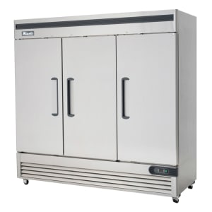 338-C3FB 81 9/10" Competitor Series® Three Section Reach In Freezer, (3) Left/Right Hinge Solid Doors, 115/20