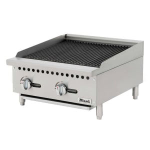 338-CCR24 24" Natural Gas Charbroiler w/ Cast Iron Grates, 70,000 BTU