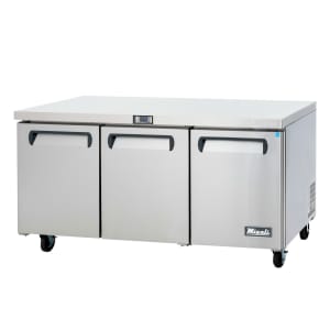 338-CU72RHC 72 7/10" W Undercounter Refrigerator w/ (3) Sections & (3) Doors, 115v