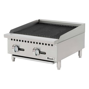 338-CRB24 24" Natural Gas Charbroiler w/ Cast Iron Grates, 70,000 BTU