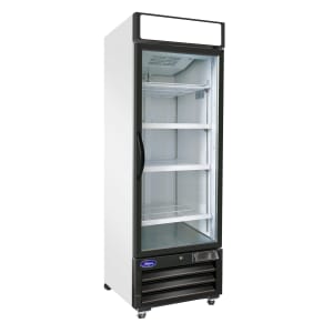 970-VP1F23WHT 27" One Section Display Freezer w/ Swing Door - Bottom Mount Compressor, White, 115v