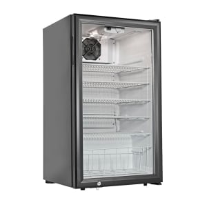 131-CTR375 19" Countertop Refrigerator w/ Front Access - Swing Door, Black, 120v