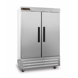 206-CLBM49RFSLR 54" Two Section Reach In Refrigerator, (2) Left/Right Hinge Solid Doors, 115v