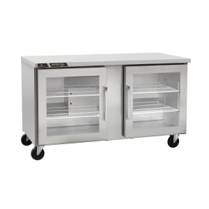 206-CLUC48RGDLR 48" W Undercounter Refrigerator w/ (2) Sections & (2) Doors, 115v