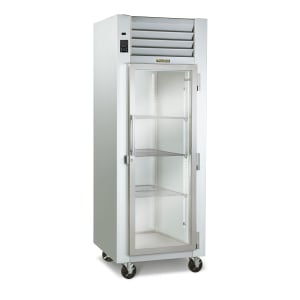 206-G11010 29 7/8" One Section Reach In Refrigerator, (1) Right Hinge Glass Door, 115v