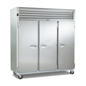 206-G30010 76 3/10" Three Section Reach In Refrigerator, (3) Left/Right Hinge Solid Doors, 115v