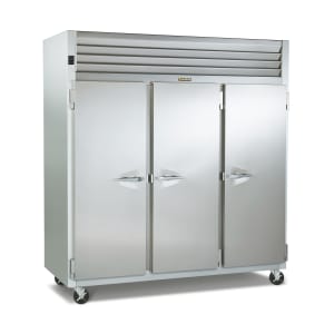 206-G31011 76 3/8" Dealer's Choice Three Section Reach In Freezer, (3) Left/Right Hinge Solid Doors, 115v