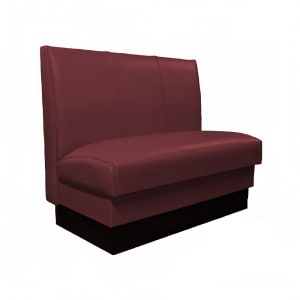 120-MD3000DCBRY Double Restaurant Booth - (3) Panels, Fully Upholstered, 36" x 44", Cranberry