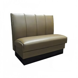 120-MD4000DBGE Double Restaurant Booth - (4) Panels, Fully Upholstered, 36" x 44", Beige
