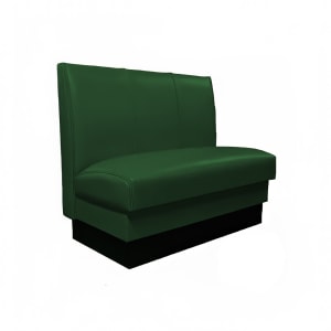 120-MD3000DDKGR Double Restaurant Booth - (3) Panels, Fully Upholstered, 36" x 44", Dark Green