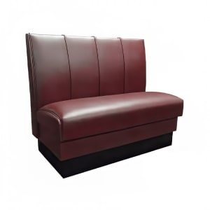120-MD4000DCBRY Double Restaurant Booth - (4) Panels, Fully Upholstered, 36" x 44", Cranberry
