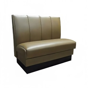 120-MD4000SBGE Single Restaurant Booth - (4) Panels, Fully Upholstered, 36" x 44", Beige