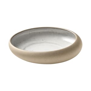 887-701181791001393 6 3/4" Round Playground Plate - Stoneware, Beige