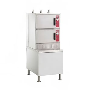 207-C24GA6DLXLP (6) Pan Convection Steamer - Cabinet, Liquid Propane