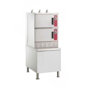 207-C24GA6DLXNG (6) Pan Convection Steamer - Cabinet, Natural Gas
