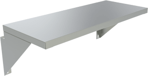 207-PLTRAILVCCB36 36" Plate Rail for SCB36 & VCCB36 - 10"D, Stainless Steel