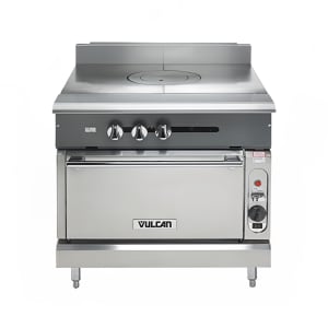 207-V1FT36BLP 36" Gas Range w/ French Top & Storage Base, Liquid Propane