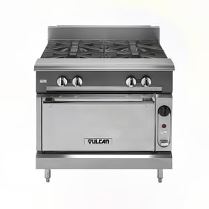 207-V6B36CNG 36" 6 Burner Gas Range w/ Convection Oven, Natural Gas