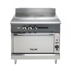 207-V1FT36BNG 36" Gas Range w/ French Top & Storage Base, Natural Gas