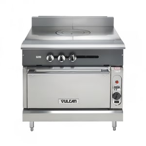 207-V1FT36CNG 36" Gas Range w/ French Top & Convection Oven, Natural Gas