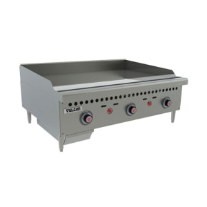 207-VCRG36TNG 36" Gas Griddle w/ Thermostatic Controls - 1" Steel Plate, Convertible