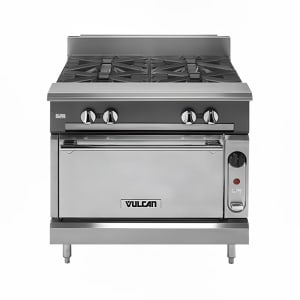 207-VCBB36SLP 36" Gas Range w/ Full Charbroiler & Standard Oven, Liquid Propane