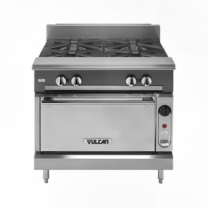 207-VCBB36SNG 36" Gas Range w/ Full Charbroiler & Standard Oven, Natural Gas