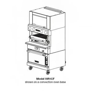 207-VIR1CFNG Deck-Broiler w/ Infrared Burners, Convection Oven, Natural Gas