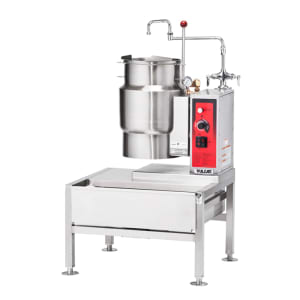 207-VEKT2662303 6 gal Steam Kettle & Stand Assembly - Manual Tilt, 2/3 Jacket, 230v/3ph