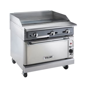 207-VGMT36CLP 36" Gas Range w/ Full Griddle & Convection Oven, Liquid Propane