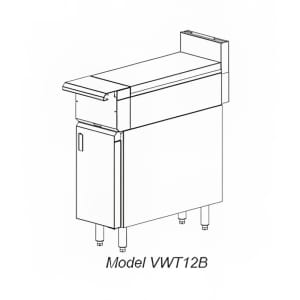 207-VWT18LP 18" Heavy Duty Range, Range Line Work Surface, Modular, Liquid Propane