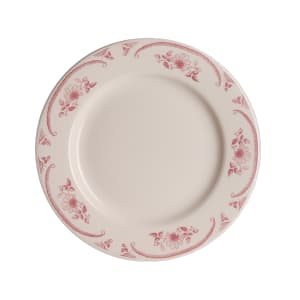 179-HL2062 9 5/8" Round American Rose Plate - China, Ivory