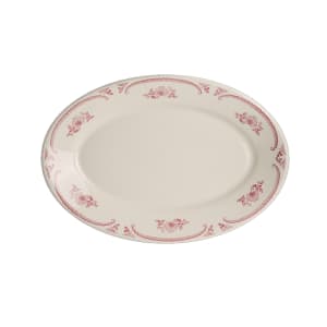 706-HL1542 10 1/2" x 7 1/4" Oval American Rose Platter - China, Rose