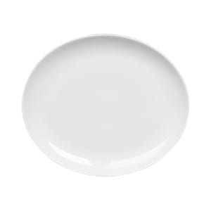 706-HL20216800 13 1/8" x 11" Oval Alexa Platter - China, White