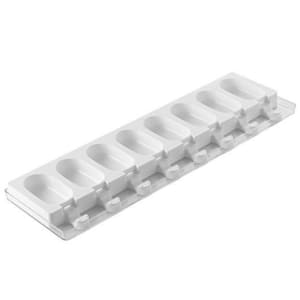 330-GEL01M Mini Ice Cream Pop Mold w/ 8 Sections - Silicone, White