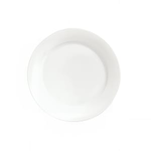 024-911190003 6 1/2" Round Dessert Plate, International Pattern & Shape, Ultra White Bone China Body