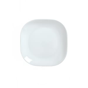 024-911194422 10" Square Plate, Coupe, w/ Reflections Pattern & Shape, Aluma White
