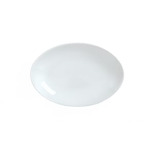 024-911194408 12-1/4" x 9" Oval Reflections Platter - Porcelain, Aluma White