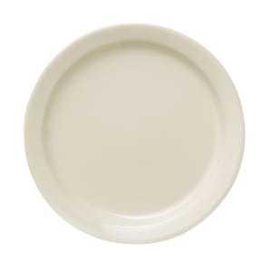 192-740901090 9" Round Porcelana Plate - Porcelain, Cream White
